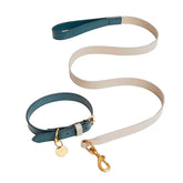 SET COLLAR TAUPE/NAVYBLUE & CORREA TAUPE/NAVYBLUE