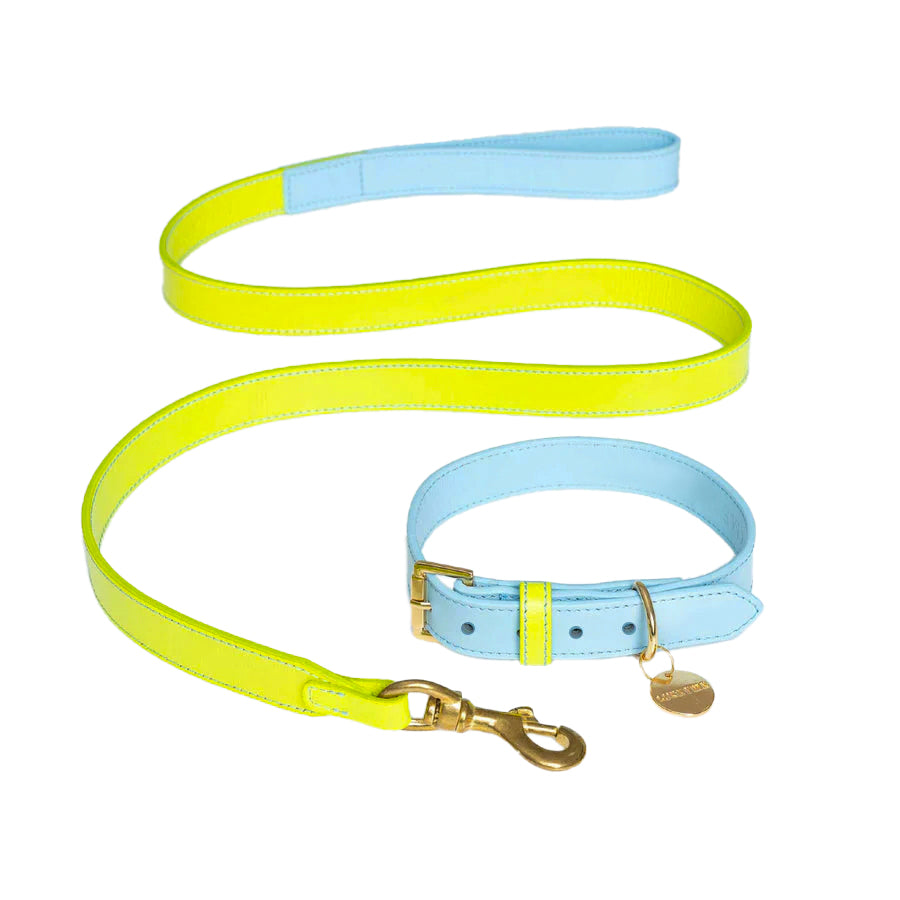 SET COLLAR BABYBLUE/LEMON & CORREA LEMON/BABYBLUE