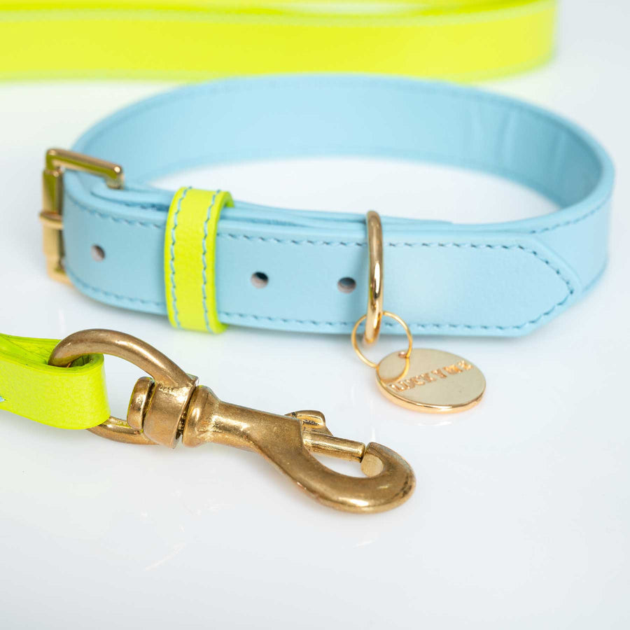 SET COLLAR BABYBLUE/LEMON & CORREA LEMON/BABYBLUE