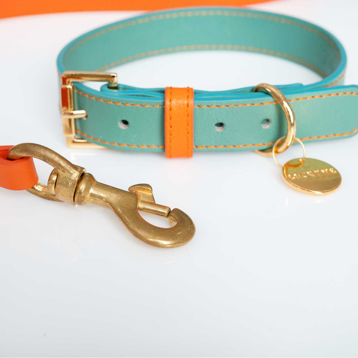 SET COLLAR AQUAMARINE/PAPAYA & CORREA PAPAYA/AQUAMARINE